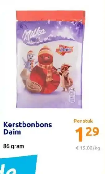 Action Kerstbonbons Daim 86 gram aanbieding