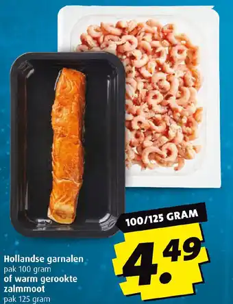 Boni Hollandse garnalen of warm gerookte zalmmoot aanbieding