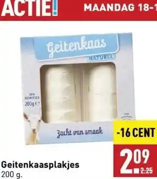 ALDI Geitenkaasplakjes aanbieding