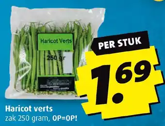 Boni Haricot verts zak 250 gram, aanbieding