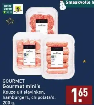 ALDI GOURMET Gourmet mini's aanbieding