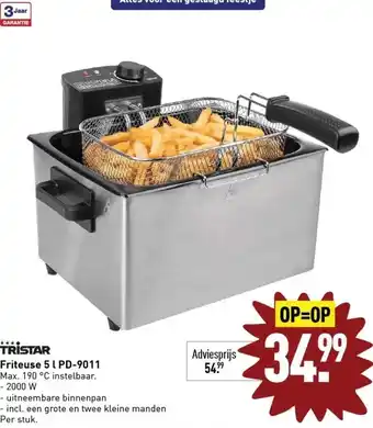 ALDI TRISTAR Friteuse 5L PD-9011 aanbieding