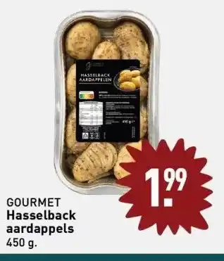 ALDI GOURMET Hasselback aardappels 450g aanbieding