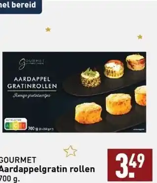 ALDI Gourmet aardappelgratin rollen 700g aanbieding