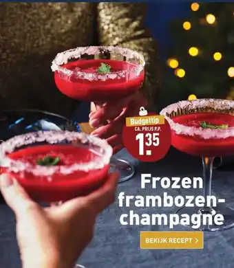 ALDI Frozen frambozenchampagne aanbieding