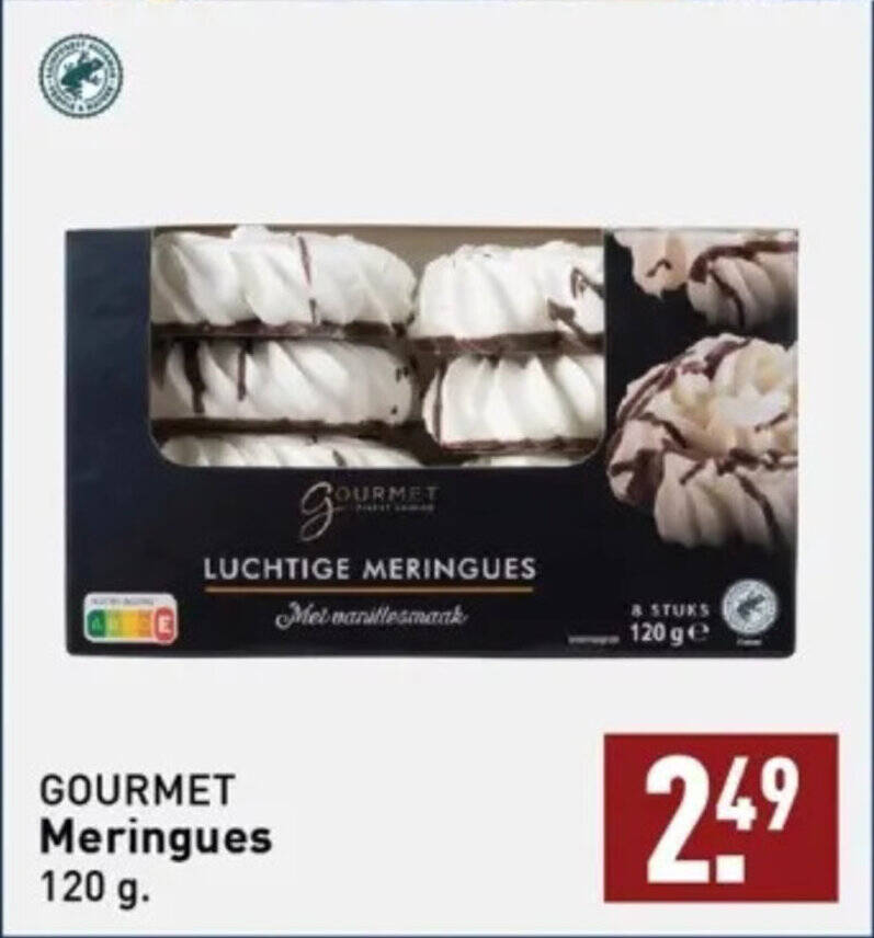GOURMET Meringues 120g aanbieding bij ALDI