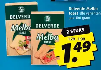 Boni Delverde Melba toast aanbieding