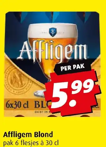 Boni Affligem Blond pak 6 flesjes à 30 cl aanbieding