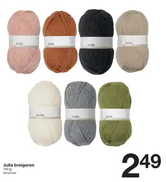 Zeeman Julia breigaren aanbieding