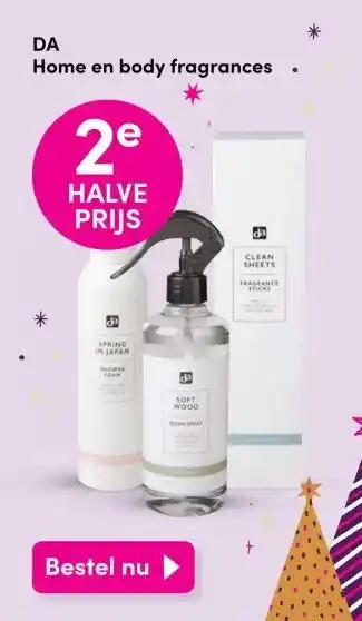 DA Da home en body fragrances aanbieding