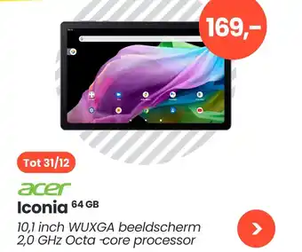 Paradigit Acer iconia 64 gb aanbieding