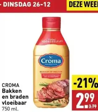 ALDI Croma bakken en braden vloeibaar aanbieding