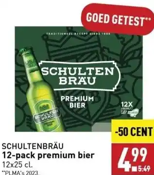 ALDI Schultenbräu 12-pack premium bier aanbieding