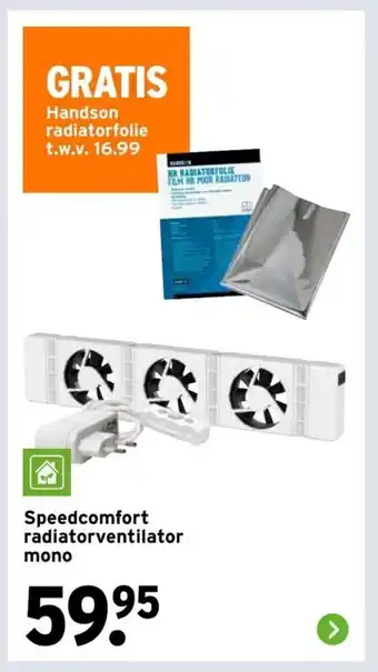 GAMMA Speedcomfort radiatorventilator aanbieding