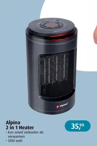 De Wit Schijndel Alpina 2 in 1 heater aanbieding