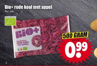 Dirk Bio+Rode Kool Met Appel 500 gram per zak aanbieding