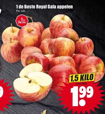 Dirk 1 De Beste Royal Gala Appelen 1,5 kilo aanbieding