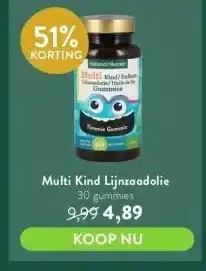 Holland & Barrett Multi kind lijnzaadolie 30 gummies 9,99 4,89 koop nu aanbieding