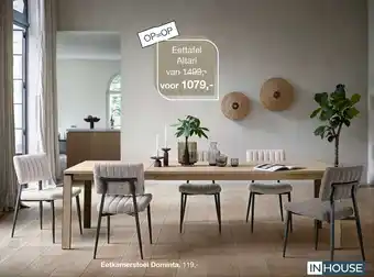 IN.HOUSE Eettafel altari aanbieding