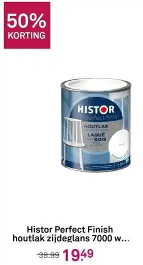 Karwei Histor perfect finish houtlak zijdeglans 7000 wit 750 ml aanbieding