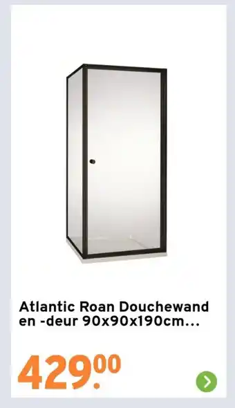 GAMMA Atlantic Roan Douchewand en -deur 90x90x190cm... aanbieding