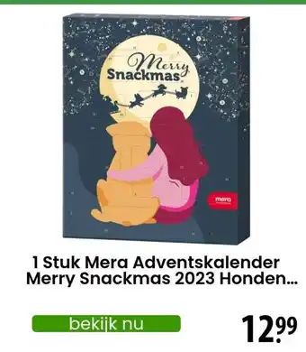 Zooplus 1 Stuk Mera Adventskalender Merry Snackmas 2023 Honden... aanbieding