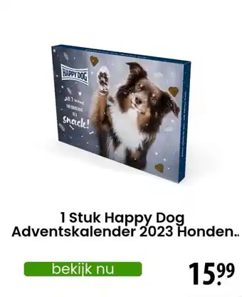 Zooplus 1 Stuk Happy Dog Adventskalender 2023 Honden.. aanbieding