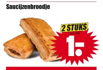 Dirk Saucijzenbroodje 2 stuk aanbieding