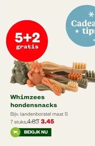 Welkoop Whimzees hondensnacks aanbieding