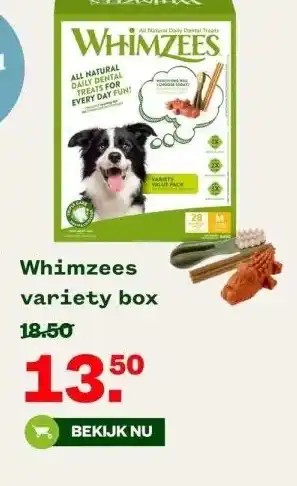 Welkoop Whimzees variety box aanbieding