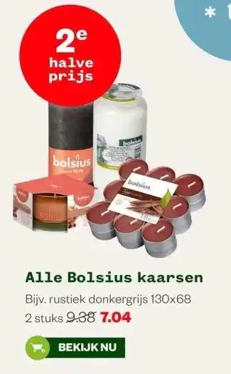 Welkoop Alle bolsius kaarsen aanbieding