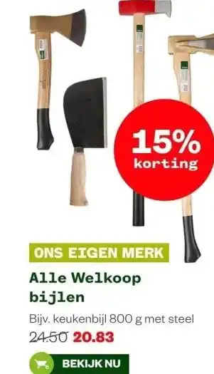 Welkoop Alle welkoop bijlen aanbieding