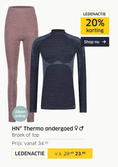 Thermo ondergoed aanbieding hot sale