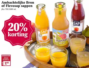 Boon`s Markt Ambachtelijke bron of flevosap sappen aanbieding