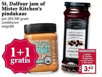 Boon`s Markt St. dalfour jam of mister kitchen's pindakaas aanbieding