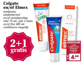 Boon`s Markt Colgate en/of elmex aanbieding