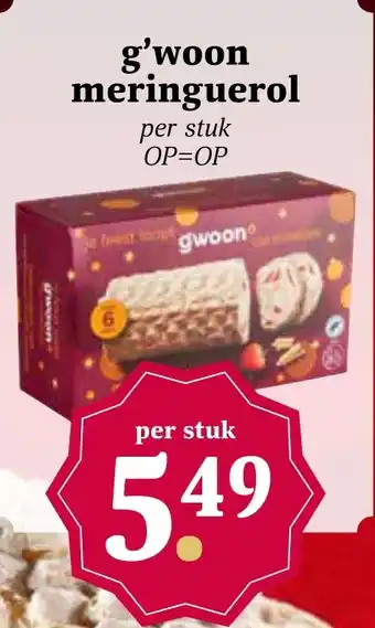 Boon`s Markt G'woon meringuerol aanbieding