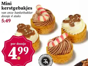 MCD Supermarkt Mini kerstgebakjes aanbieding