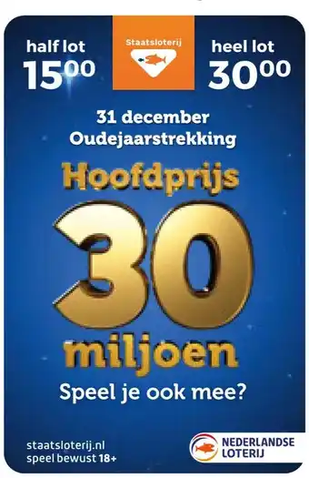 Trekpleister Oudejaarslot aanbieding