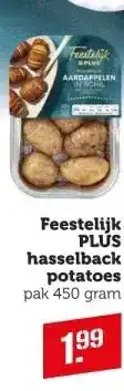 Coop Feestelijk plus hasselback potatoes aanbieding