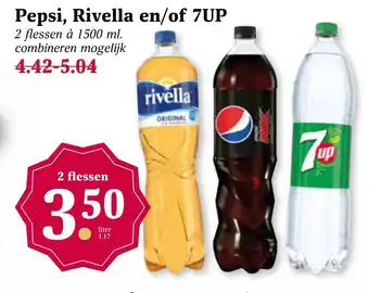 MCD Supermarkt Pepsi, rivella en/of 7up aanbieding