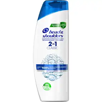 Jumbo Head & shoulders classic 2in1 anti-roos shampoo & conditioner, 480ml aanbieding