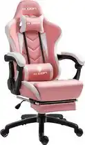 Bol.com Hicon gamestoel mondo - ergonomisch - gaming stoel - bureaustoel - verstelbaar - gamestoelen - racing - gaming chair - wit/ro aanbieding