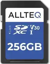 Bol.com Sd kaart 256 gb - geheugenkaart - sdxc - u3 - uhs-i - v30 - allteq aanbieding