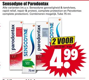 Dirk Sensodyne of Parodontax aanbieding