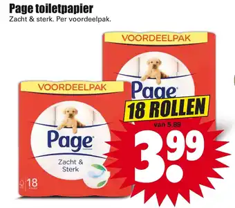 Dirk Page Toiletpapier 18 rollen aanbieding