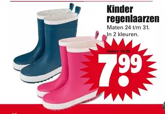 Dirk Kinder Regenlaarzen aanbieding