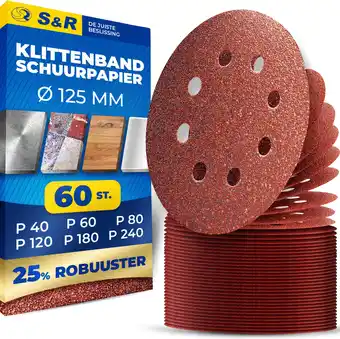 Amazon S & r schuurschijven, diameter: 125 mm, 8 gaten set van 60 stuks: schuurbladen, slijpschijven voor ex-centerschuurmachines: 1 aanbieding