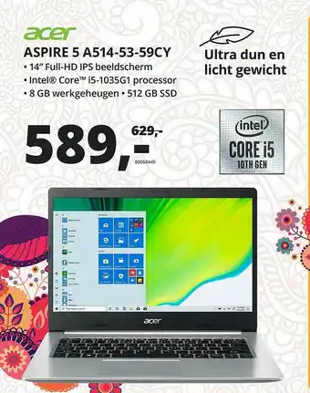 Paradigit Acer Aspire 5 A514-53-59CY Laptop aanbieding