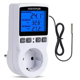 Amazon Inkbird digitaal thermostaat stopcontact temperatuurregelaar stekker 220v met sonde lcd verwarming koeling temperatuurregelin aanbieding